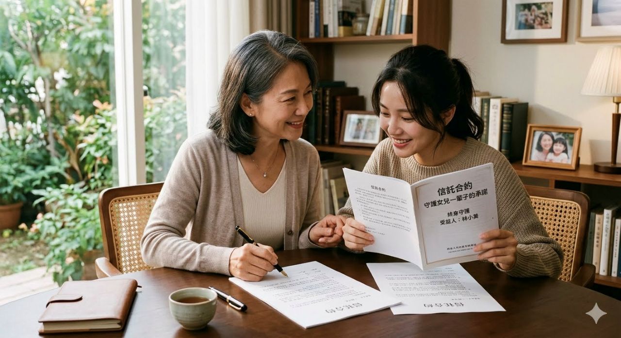 從「手心裡的寶」到「制度裡的愛」：一位母親如何透過信託，將掛心化為守護女兒一輩子的承諾