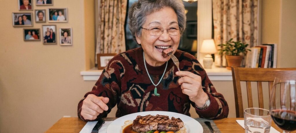 告別「無牙餐」！這塊牛排我阿嬤用牙齦就能吃掉