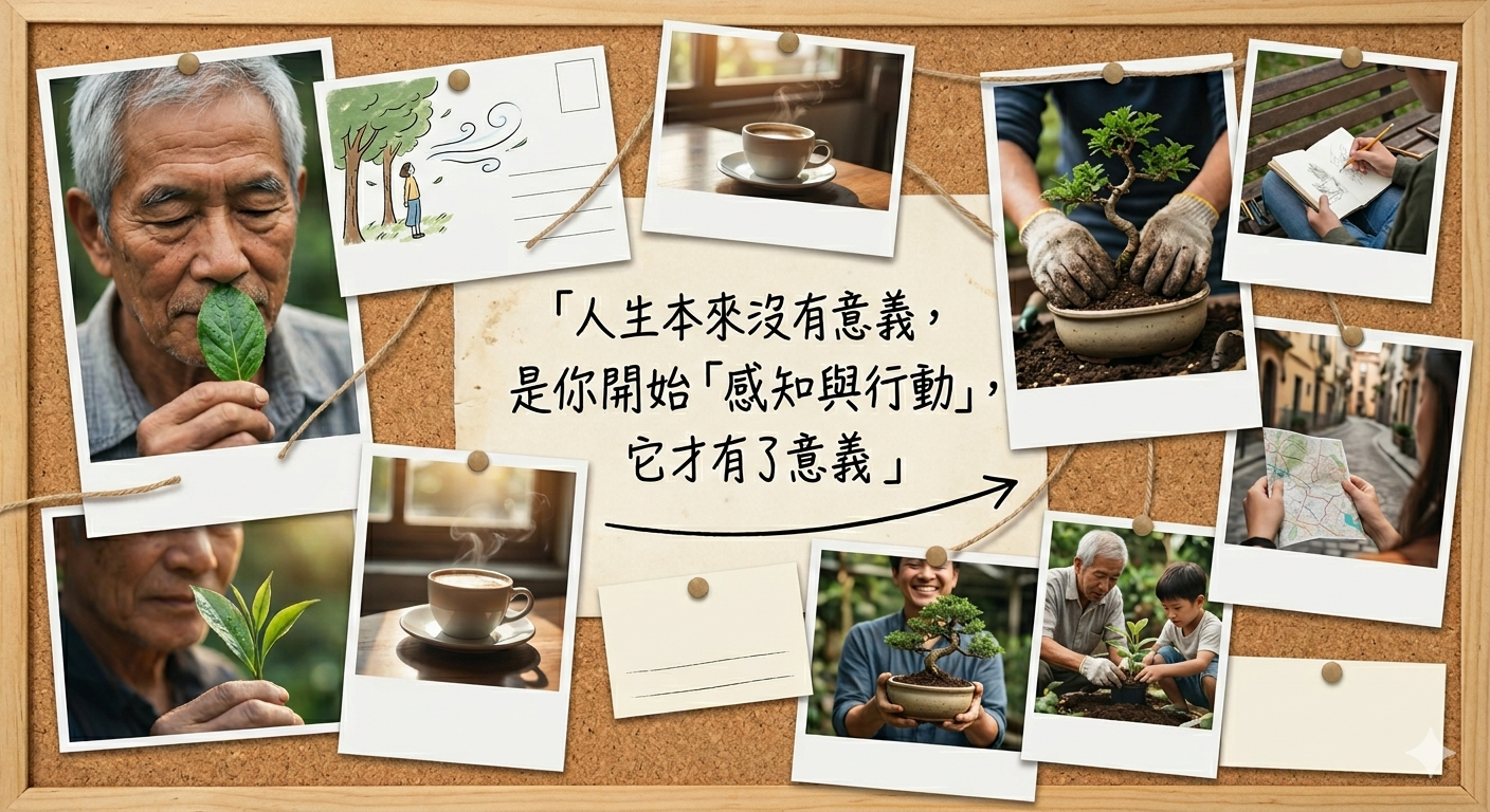 創齡生活筆記｜人生本來沒有意義，是你開始「感知與行動」，它才有了意義